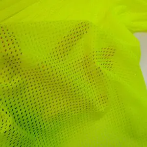 Jersey Fabric Airtex Heavy Mesh Fluorescent Yellow