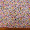 Crinkle Fabric Faux Cotton Feel Dolly Mixture Ivory Pink Blue