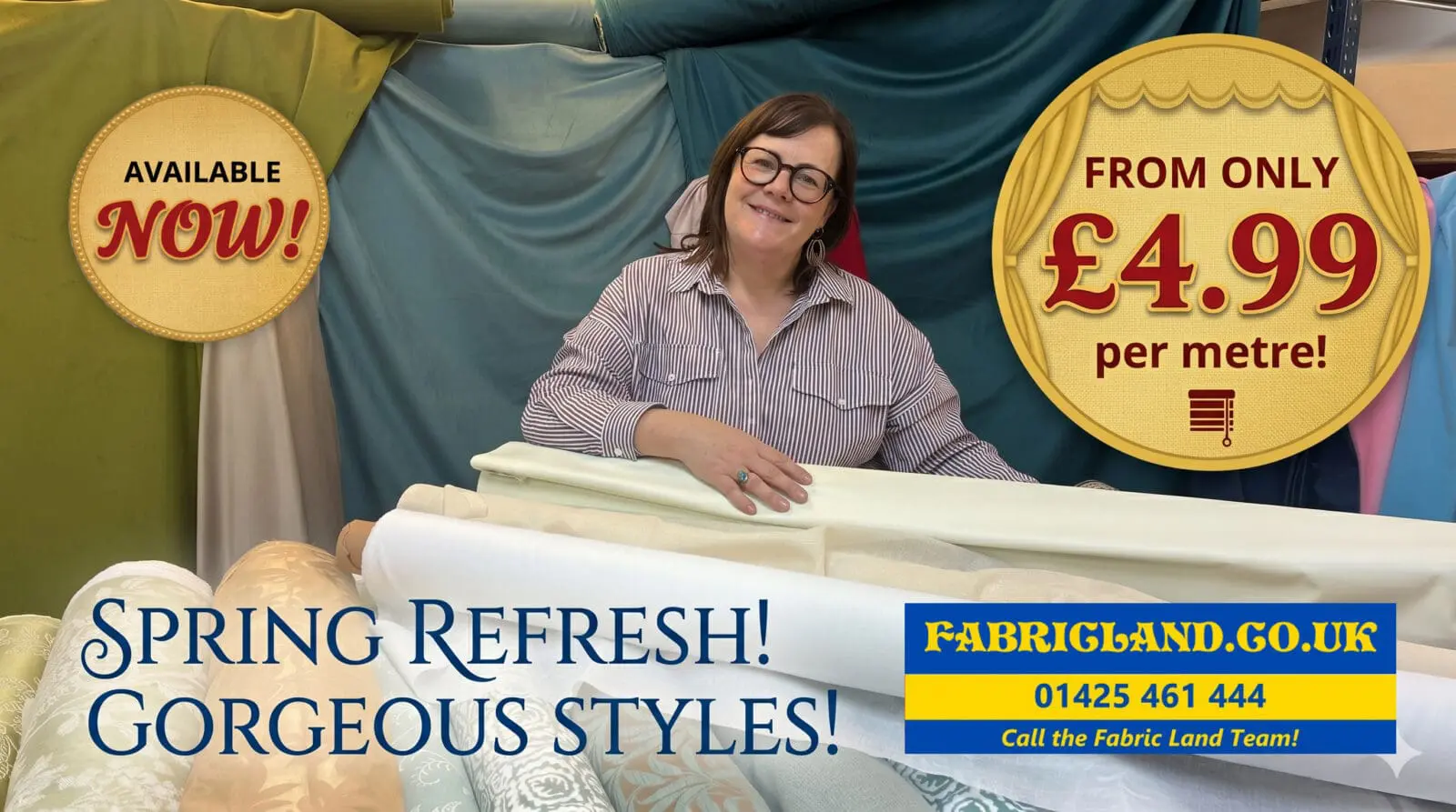 Spring Home Refresh! Gorgeous Curtaining from £4.99/m