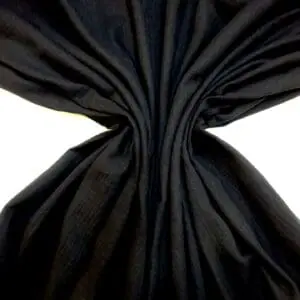 Cotton Fabric Double Gauze Plain Colours Black