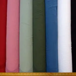 Cotton Fabric Double Gauze Plain Colours