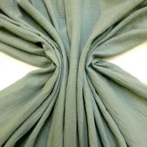 Cotton Fabric Double Gauze Plain Colours Sage