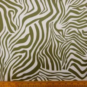 Crepe De Chine Fabric The Khaki Zebra