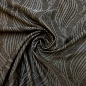 Curtain Fabric Swish Twirl Two Tone Grey