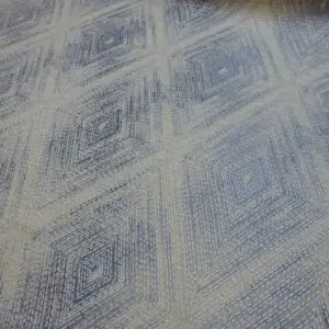 Curtain Fabric Slanted Squares Beige Grey