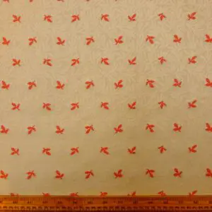 Curtain Fabric Will Of The Wisp Cream Terracotta