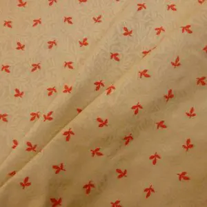 Curtain Fabric Will Of The Wisp Cream Terracotta