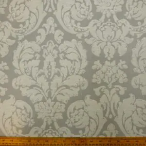 Curtain Fabric Light Weight Tapestry Buckingham Rose Grey Cream