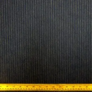 Denim Fabric Stretch Cotton Gold Pin Stripe Navy