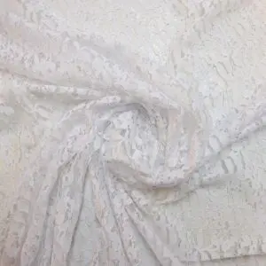 Lace Fabric Corded Maxine And Molly White