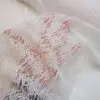 Lace Fabric Scallop Bouquet White