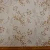 Linen Look Fabric Suiting Embroidered Lilly Laser Oatmeal Tan