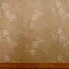 Linen Look Fabric Suiting Embroidered Anglais Floral Natural Beige