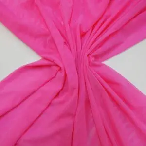 Body Netting Fabric Stretch Plain Cerise