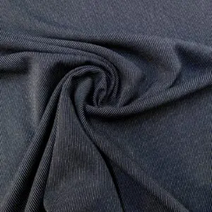 Suiting Fabric Pinny Finny Stripe Navy