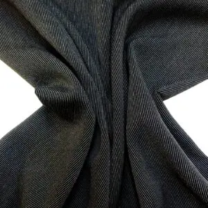 Suiting Fabric Pinny Finny Stripe Black