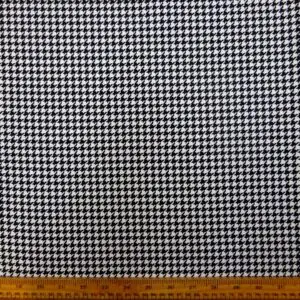 Suiting Fabric Another Classic Dog Tooth Check Black White