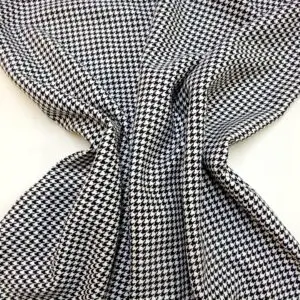 Suiting Fabric Another Classic Dog Tooth Check Black White