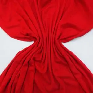 T-shirting Fabric Ribbed Effect Red