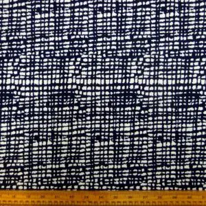 T-Shirting Fabric Seedie Lattice Navy