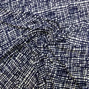 T-Shirting Fabric Seedie Lattice Navy