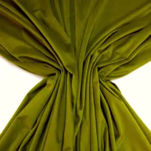 Velvet Fabric Curtaining English Cotswold Light Drape Velvet Olive