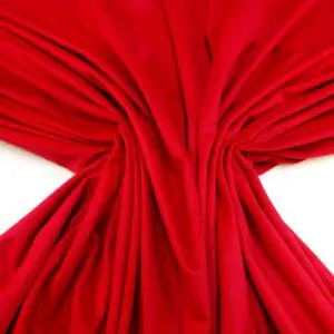 Velvet Fabric Curtaining English Cotswold Light Drape Velvet Red