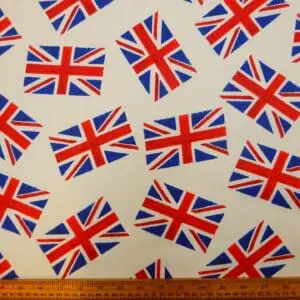 Cotton Fabric Union Jack Flags