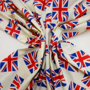 Cotton Fabric Union Jack Flags