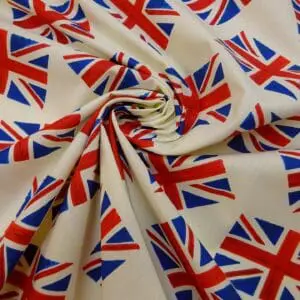 Cotton Fabric Union Jack Flags
