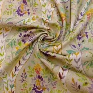 Cotton Canvas Fabric Floral Berwick Bouquet Floral Multi