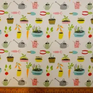 Cotton Canvas Fabric Gardeners World
