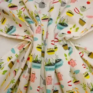 Cotton Canvas Fabric Gardeners World