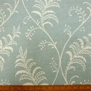 Cotton Canvas Fabric Ventnor Vines Duck Egg
