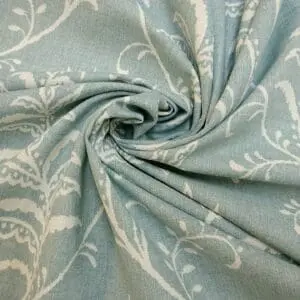 Cotton Canvas Fabric Ventnor Vines Duck Egg