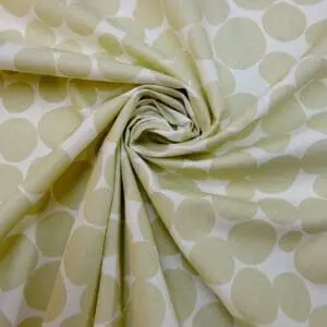 Cotton Canvas Fabric Brighton Bubbles Ivory/Beige