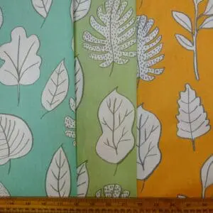 Cotton Canvas Fabric Floral Leaf Collective