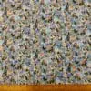 Crepe De Chine Fabric Floral Salzberg Blue