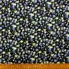 Crepe De Chine Fabric Vienna Violas Yellow Blue Black