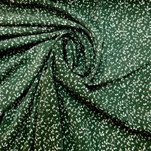 Crepe De Chine Fabric Coconut Sprinkles Green