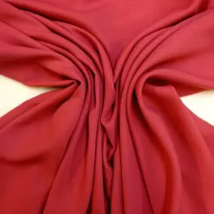Crepe Fabric Soft And Flowing Plain Raspberry