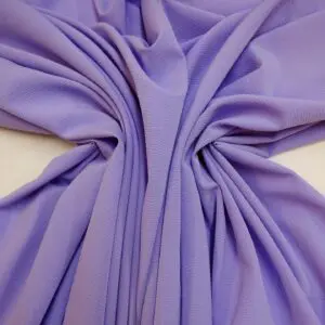 Crepe Fabric Soft Flow Sea Wave Crinkle Lilac Mauve