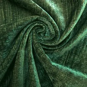 Curtain Upholstery Fabric Chenille Racing Green