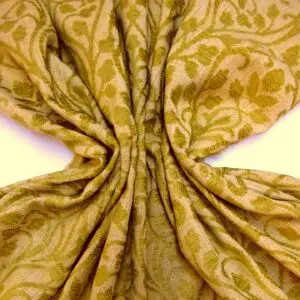 Curtain Upholstery Fabric Tapestry Vine Leaves Chartreuse