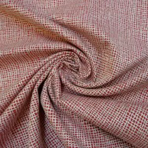 Curtain Fabric 3D Honey Comb Copper Nutmeg