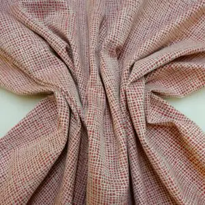 Curtain Fabric 3D Honey Comb Copper Nutmeg