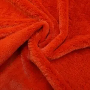 Faux Fur Fabric Soft Supreme Burnt Orange