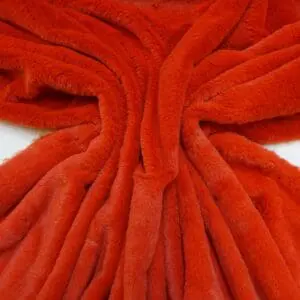Faux Fur Fabric Soft Supreme Burnt Orange