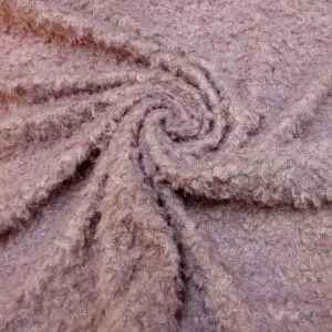 Faux Fur Fabric Curly Mavis Mauve