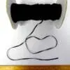 Suede Thonging 3mm Flat Black